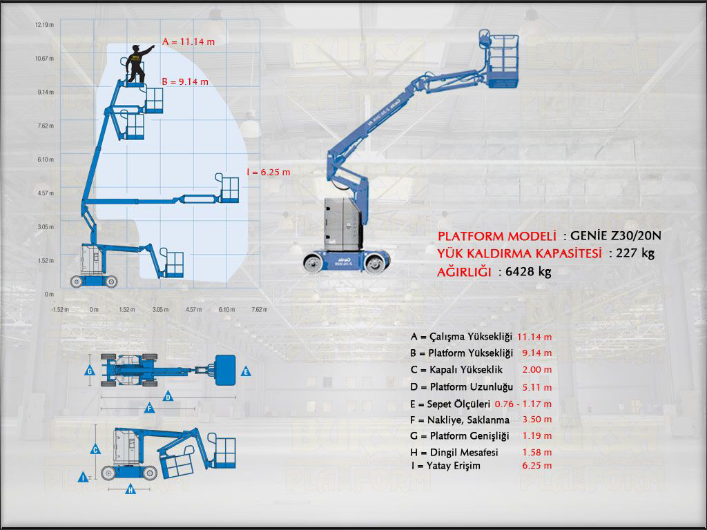 12 Metre Akl Eklemli Platform